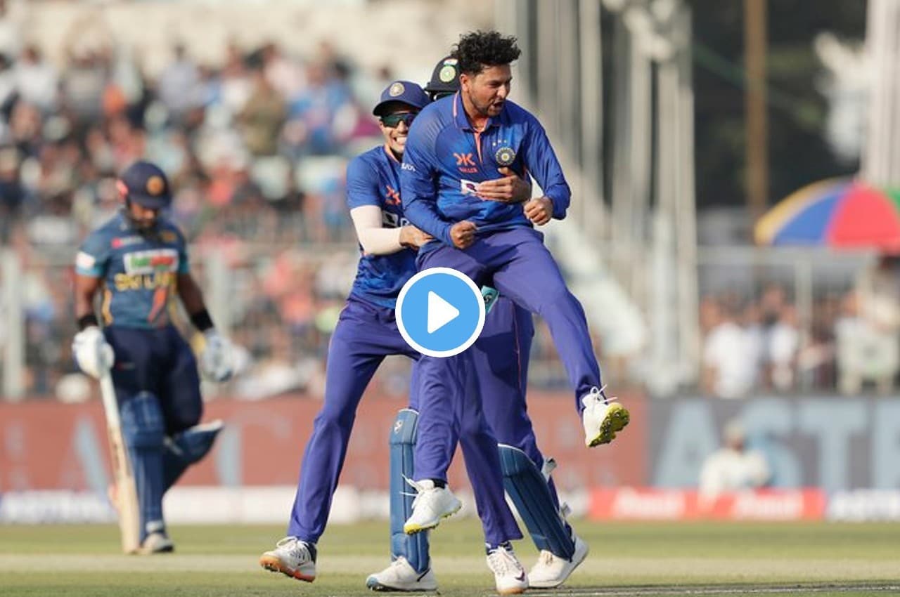 IND vs SL: ईडन गार्डन में कुलदीप यादव का कहर, पिछले मैच के शतकवीर कप्तान को मारा बोल्ड