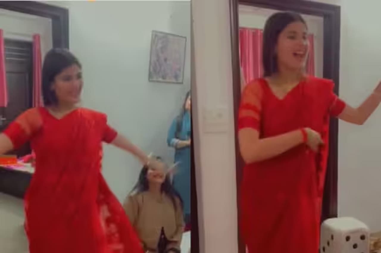 Viral Video: संस्कारी बहू ने इंटरनेट पर ट्रेंड कर रहे सभी डांसर्स को दी मात! सास के लिए 'मैय्या यशोदा' पर किया जबरदस्त डांस