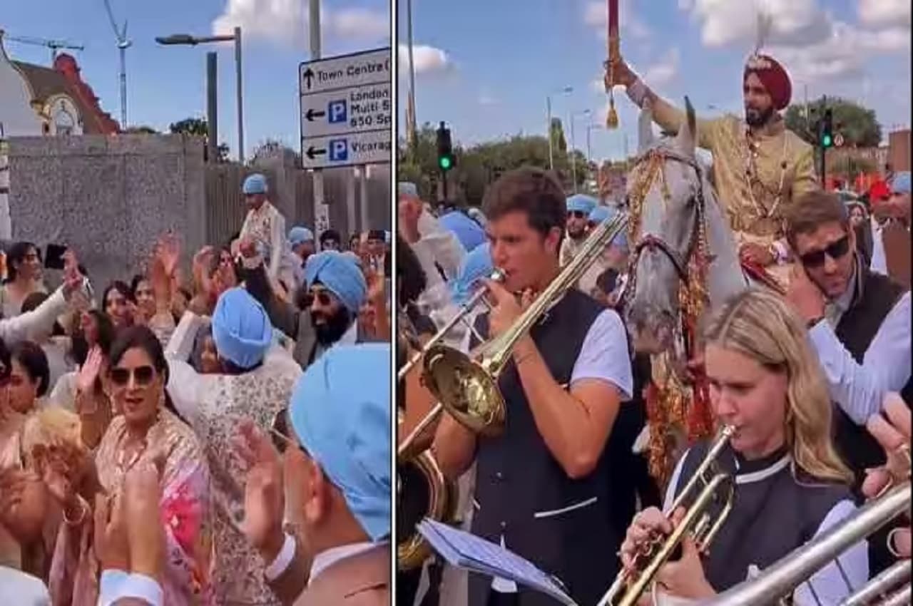 Viral Video: अंग्रेजों से ढोल बजवा रहे पंजाबी, लिया गया क्लासिक रिवेंज...देखें- ब्रिटेन में जब हुई पंजाबी शादी तो क्या हुआ?