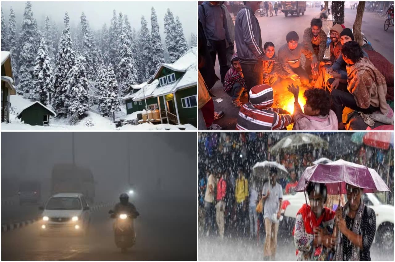 Weather Update: पहाड़ में बर्फबारी, मैदानी इलाकों में बारिश की चेतावनी, जानें अपने राज्य-शहर का हाल