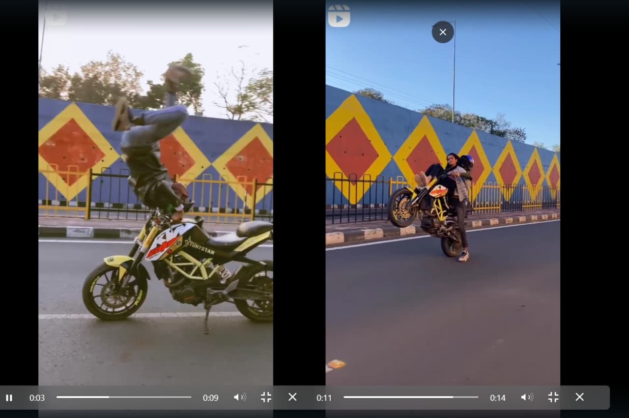 Video: छिंदवाड़ा में बाइक पर युगल ने की स्टंटबाजी, वीडियो वायरल