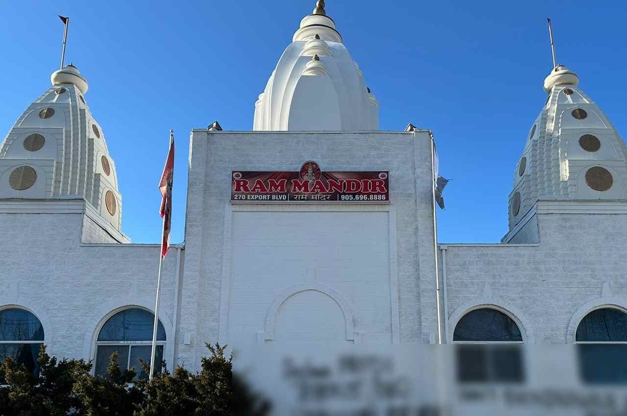 Canada: राम मंदिर की दीवारों पर लिखे भारत विरोधी नारे, भारतीय दूतावास ने कार्रवाई की मांग की