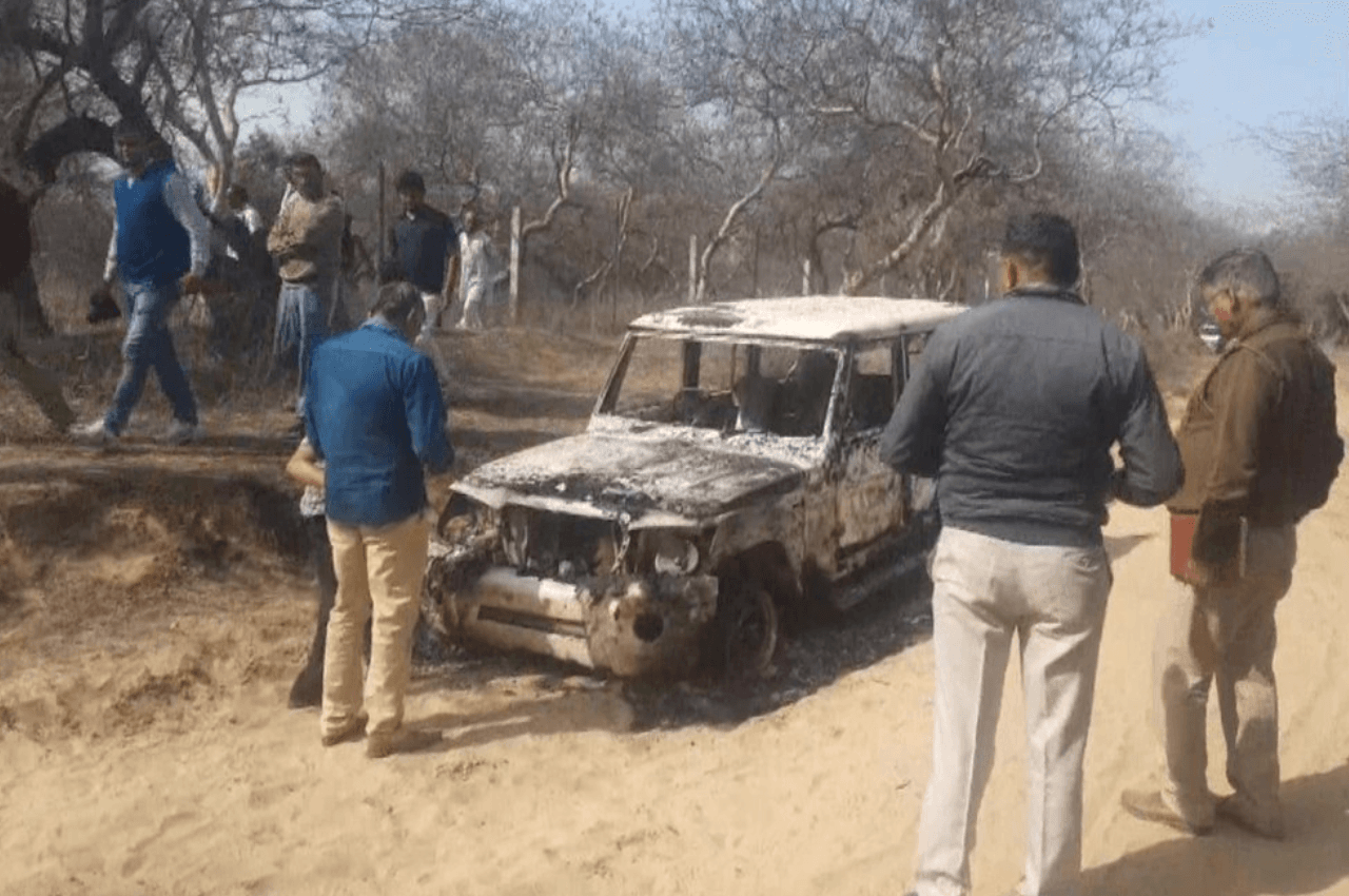 Haryana: भिवानी में दिल दहलाने वाली घटना, जली बोलेरो के अंदर मिले दो युवकों के कंकाल, पुलिस का बड़ा दावा