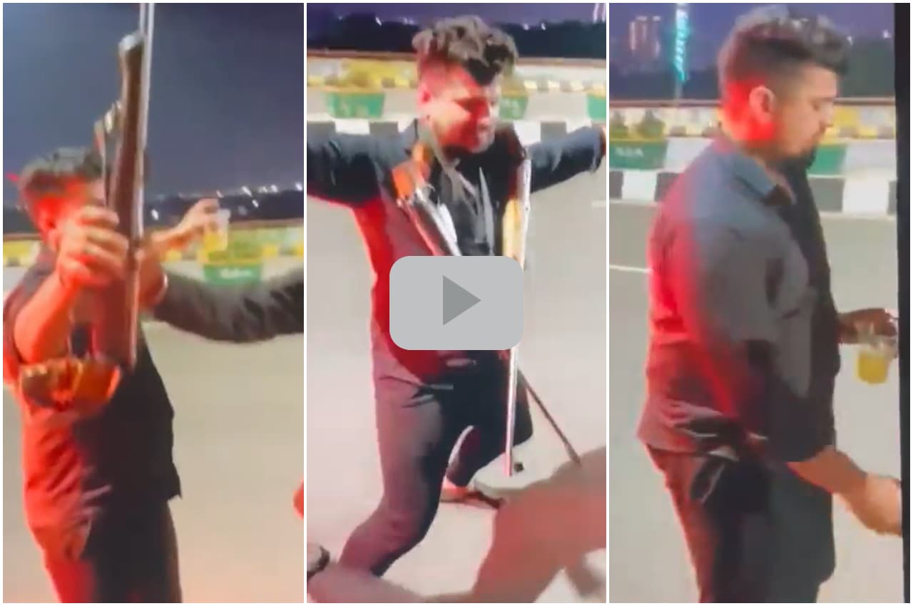 Viral Video: गले में हथियार और हाथों में गिलास लेकर हरियाणवी गानों पर डांस, वीडियो देख रह जाएंगे हैरान
