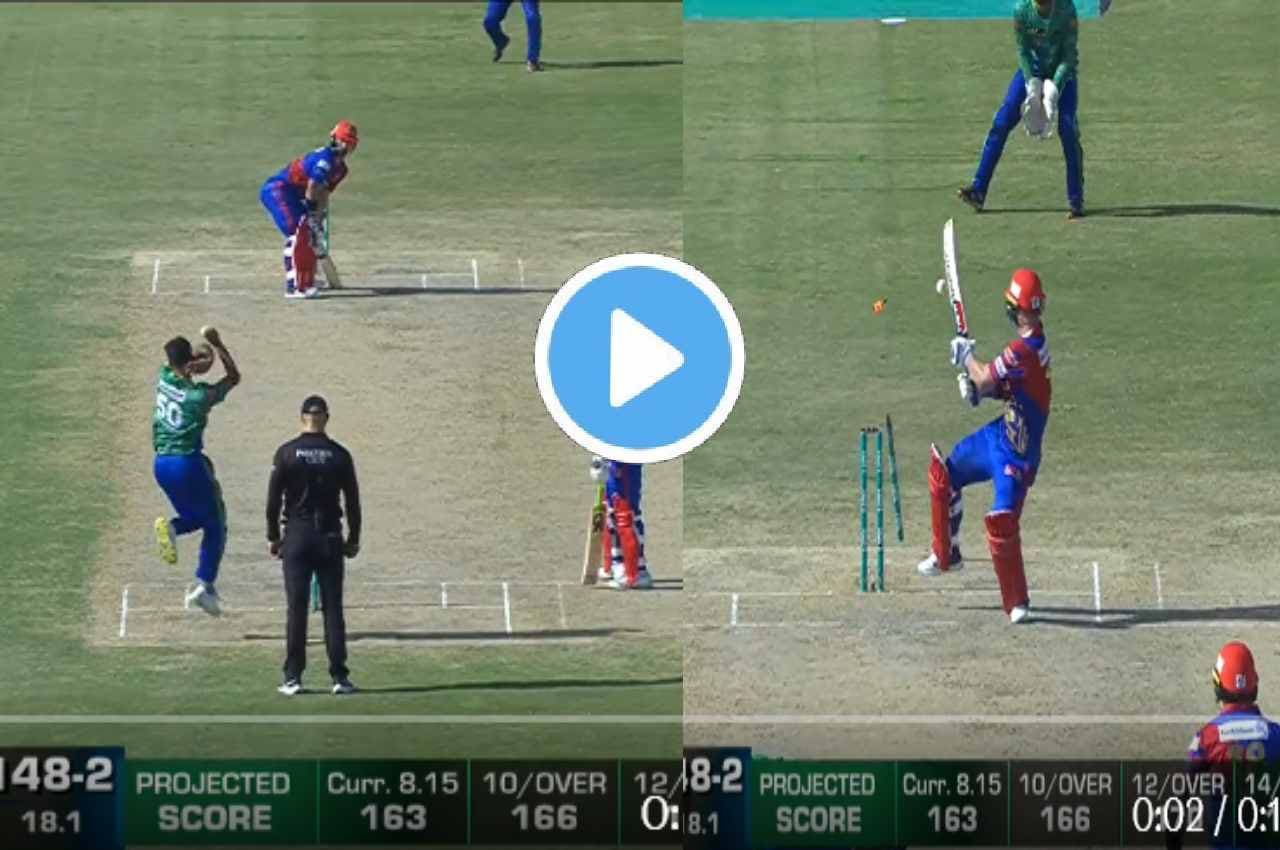 PSL 2023: हीरो बनने गए थे मैथ्यू वेड... Ihsanullah ने खरतनाक गेंद से उड़ा डाला स्टंप, देखें