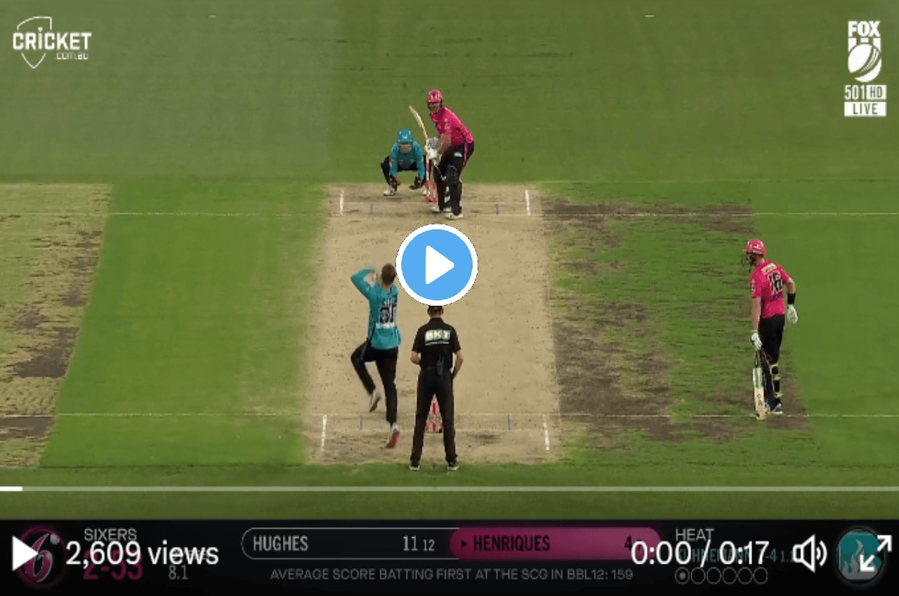 BBL 2023: स्पिनर ने दिया Moises Henriques को गच्चा, हिल भी नहीं पाए और खेल हो गया, देखें