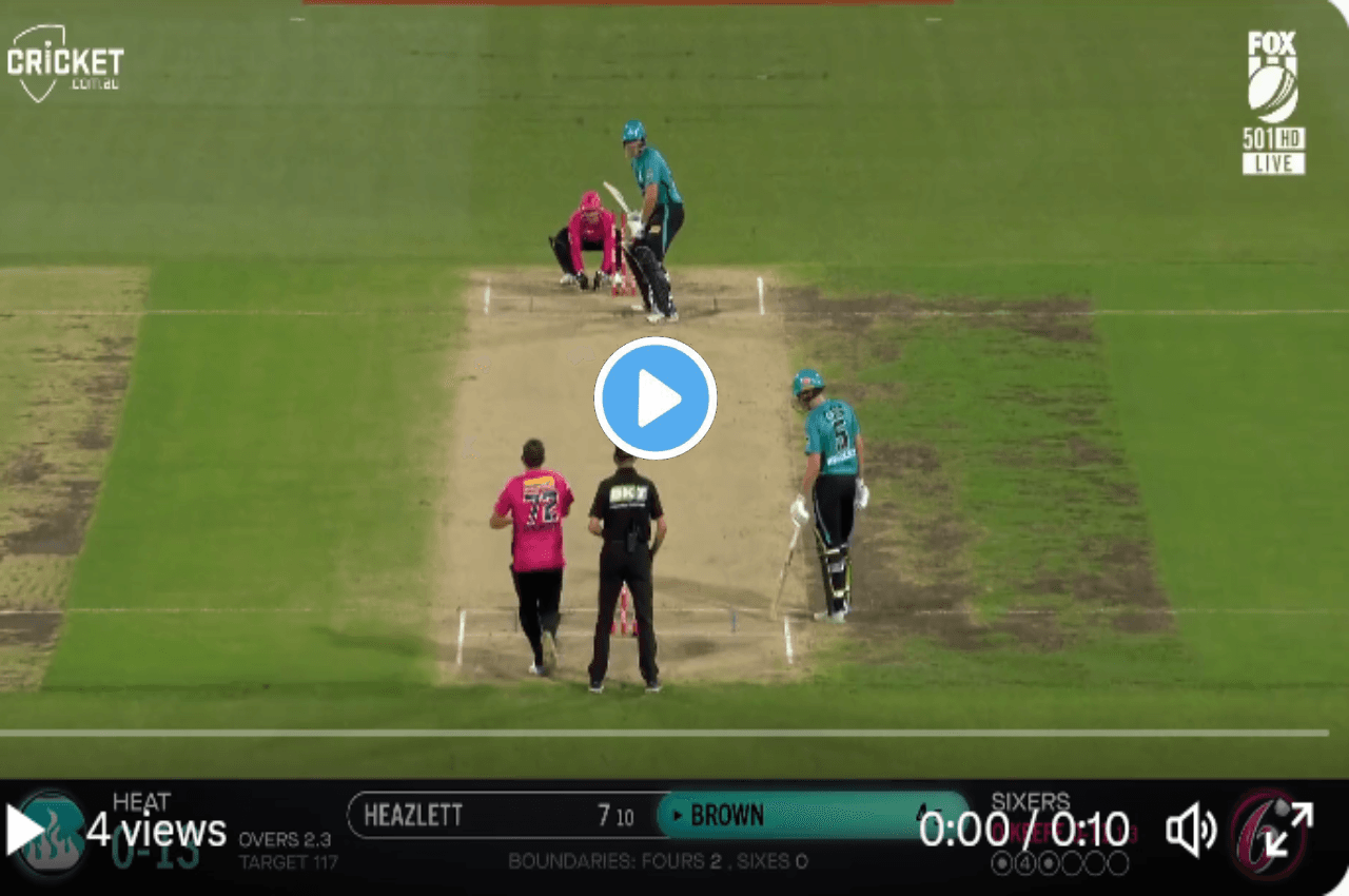 BBL 2023: स्पिनर पर टूट पड़े विस्टफोटक बल्लेबाज Josh Brown, ठोके 2 तूफानी छक्के, देखें
