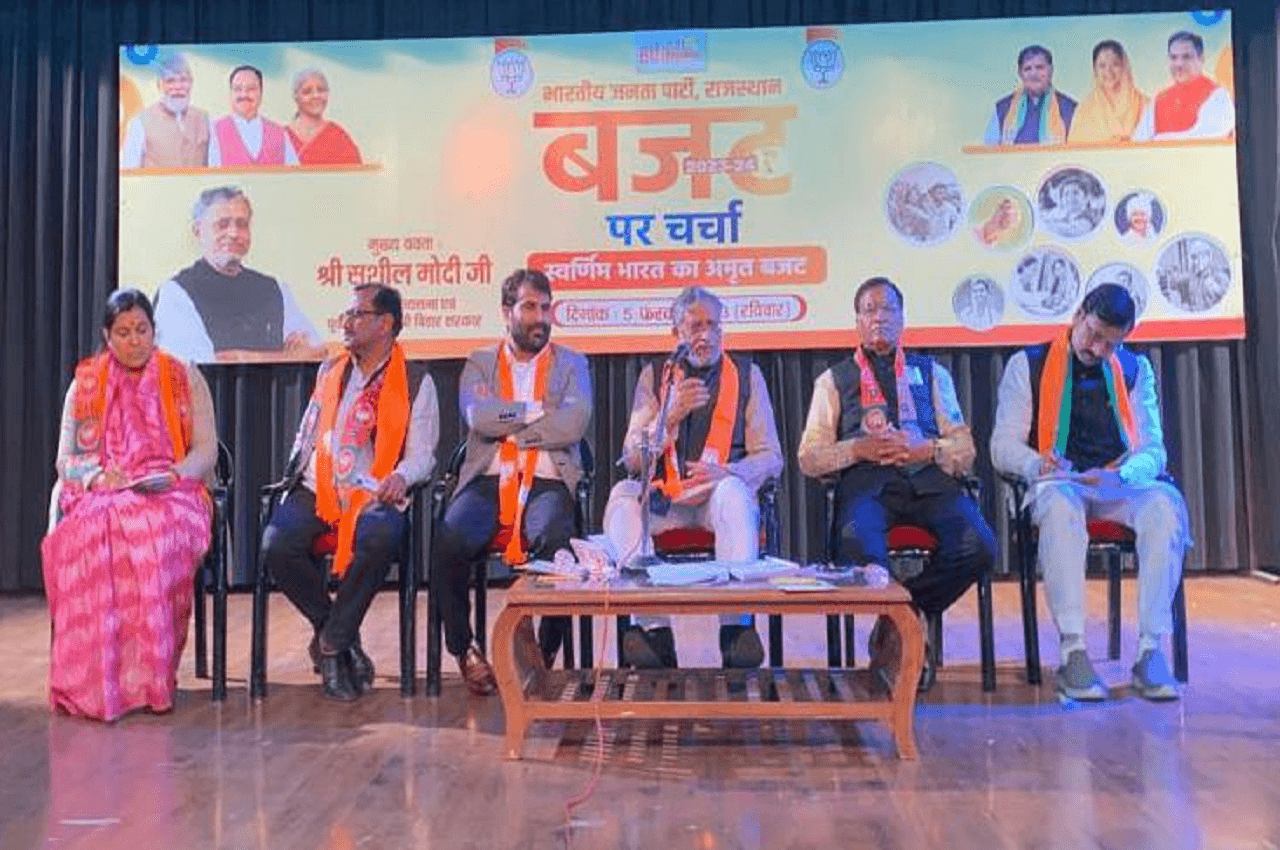 Jaipur News: जयपुर में बोले सुशील मोदी- गहलोत सरकार के OPS का बोझ जनता को उठाना पड़ेगा