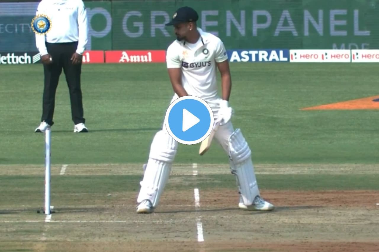 IND vs AUS: अजीब तरह से आउट हुए श्रेयस अय्यर, यकीन कर पाना हो गया मुश्किल, देखें वीडियो