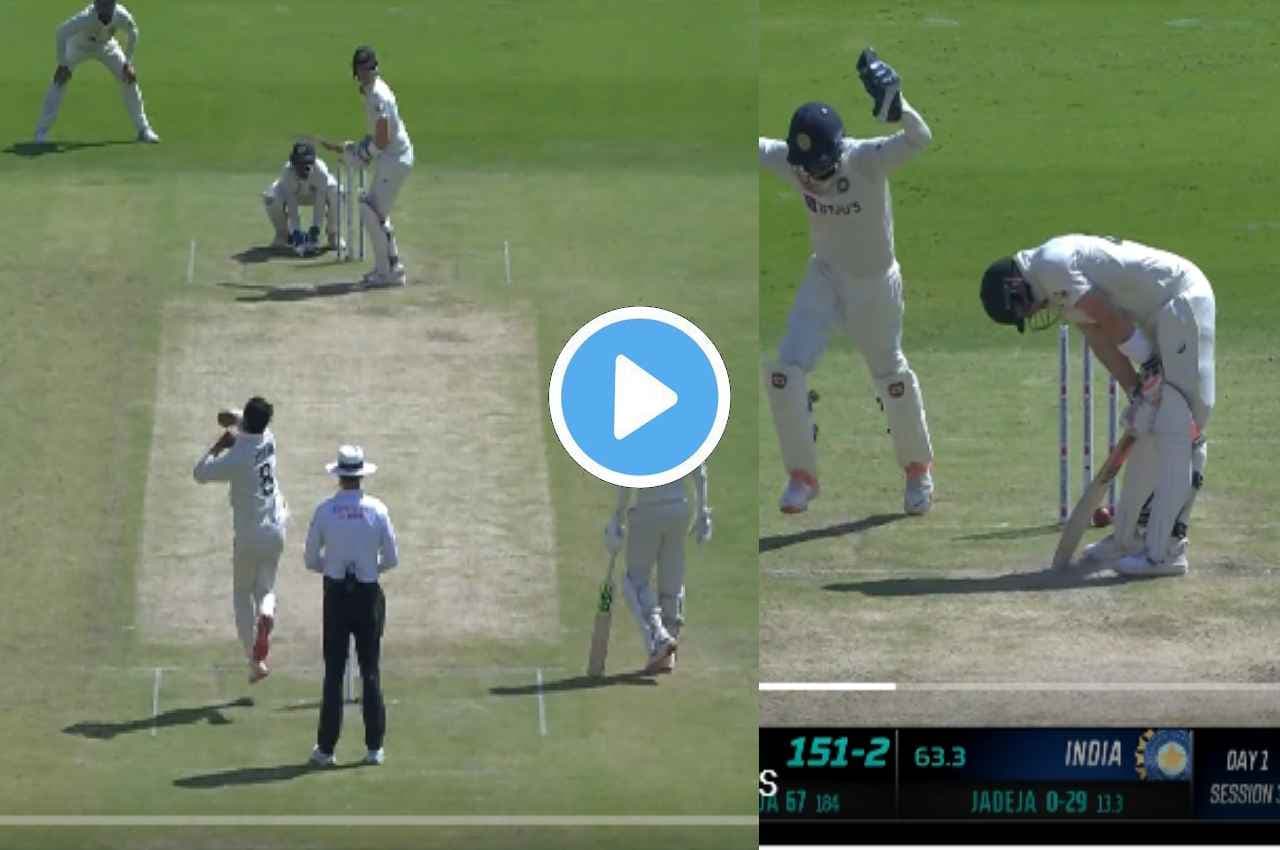 IND vs AUS: जडेजा ने फिर उड़ा दी Steve Smith की गिल्लियां, हिलने भी नहीं दिया, देखें