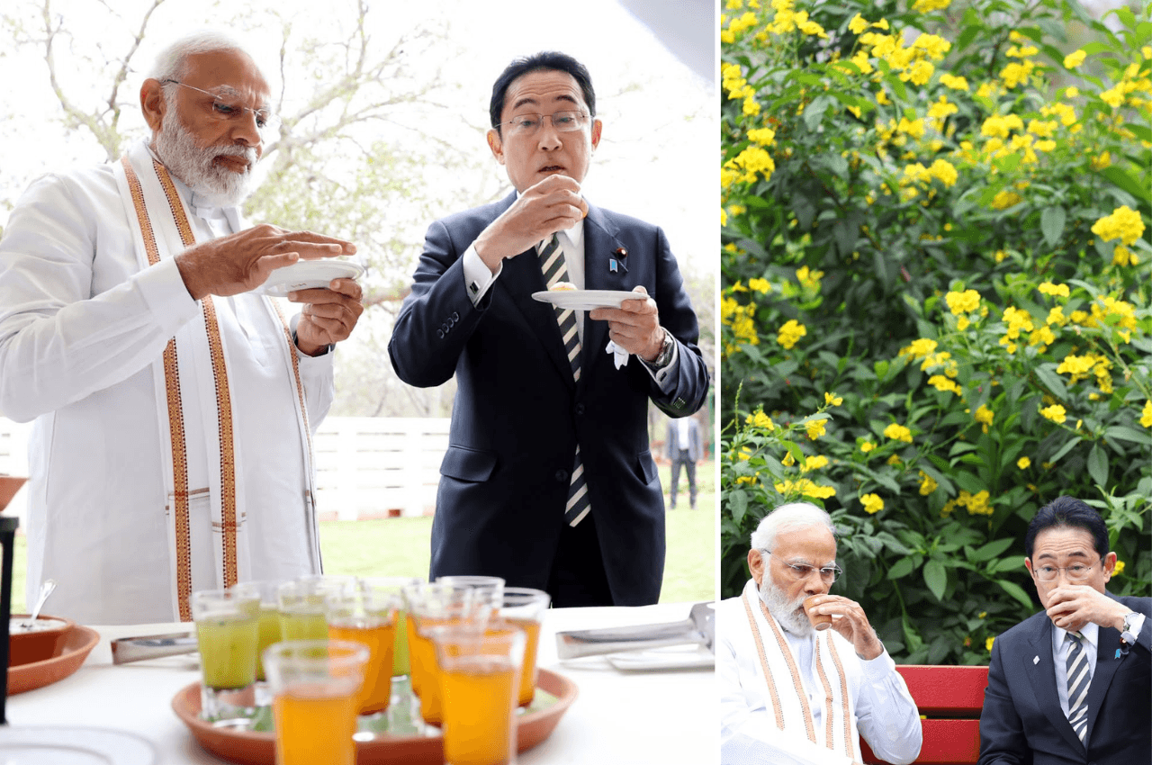 जापानी PM किशिदा के साथ बुद्ध जयंती पार्क पहुंचे PM Modi, दोनों ने लस्सी बनाई और स्वाद लिया, गोलगप्पे भी खाए, देखें वीडियो