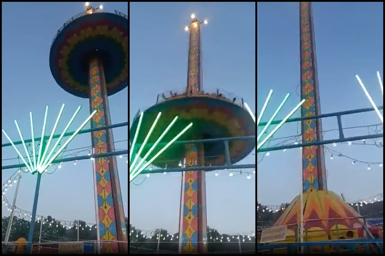 Rajasthan News: अजमेर में 30 फीट ऊंचाई गिरा टावर झूला, 15 घायल, आया खौफनाक VIDEO