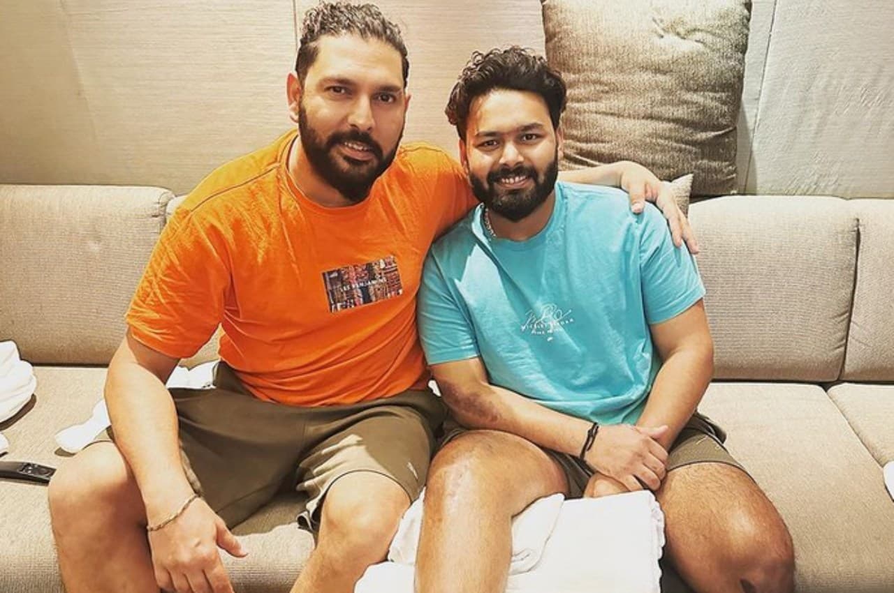 ऋषभ पंत से मिले युवराज सिंह, चैंपियन के लिए लिखी बड़ी बात