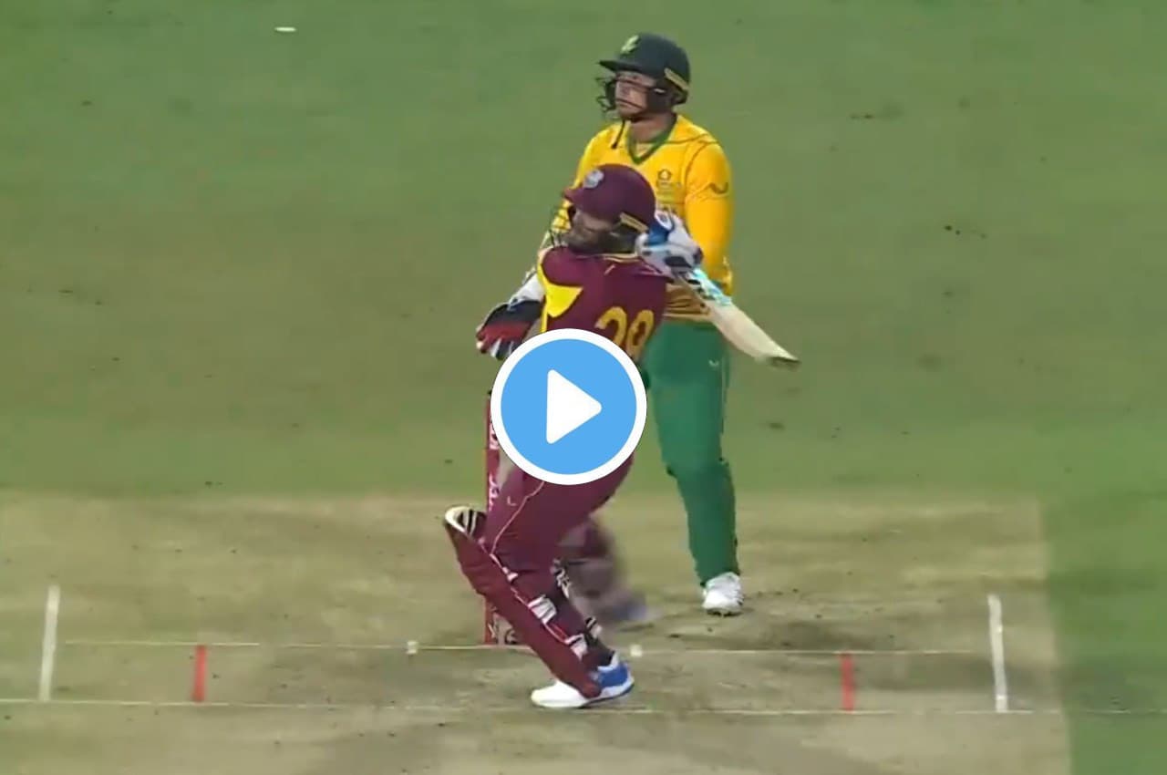 SA vs WI: तड़ाक, तड़ाक, तड़ाक...निकोलस पूरन ने उतारा गेंदबाजों का भूत, देखें वीडियो