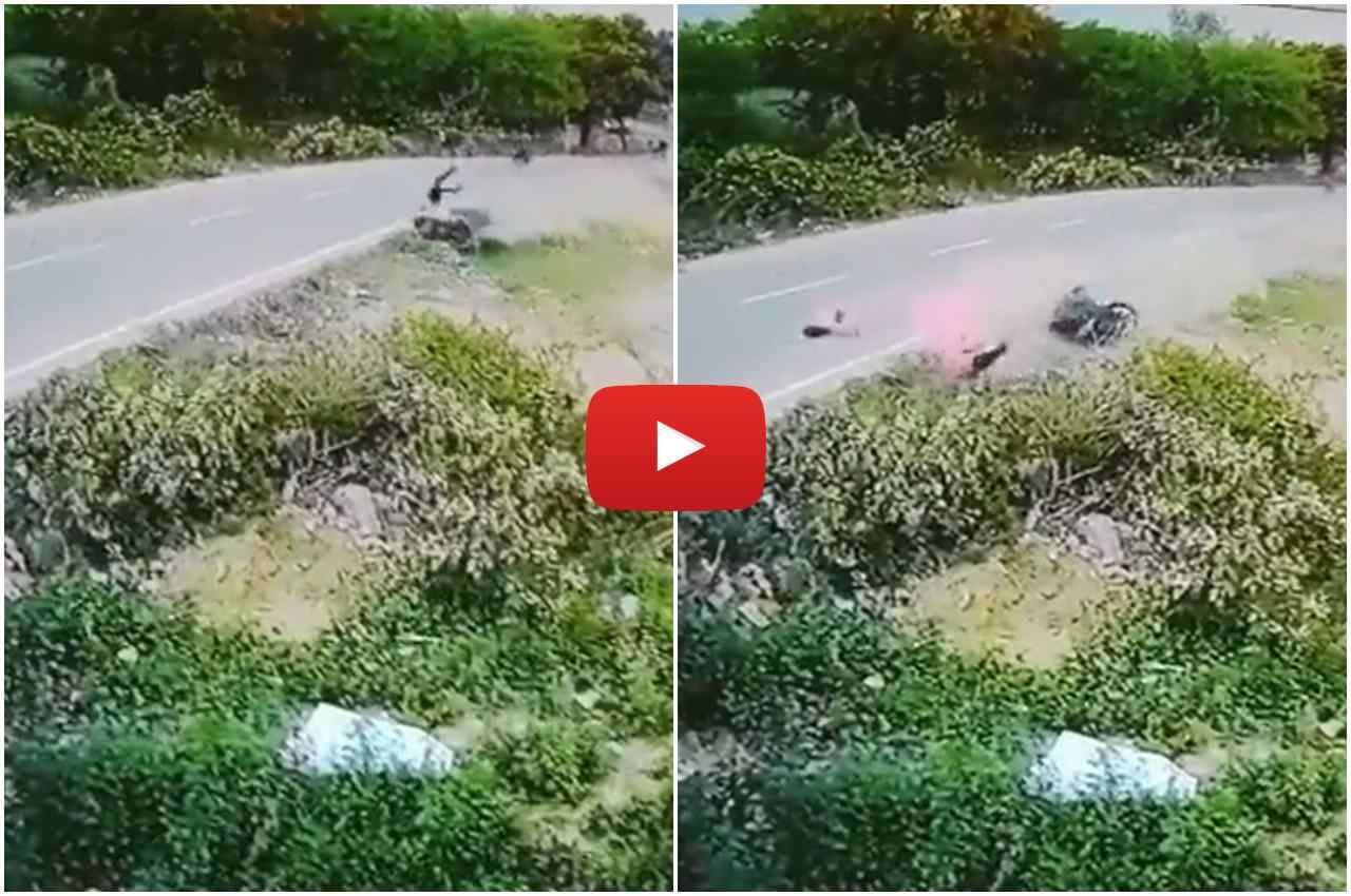 Viral Video: लखनऊ में 100 की स्पीड से दौड़ा रहे थे बाइक, फिर हुआ ऐसा कि कांप जाएगी रूह, देखें