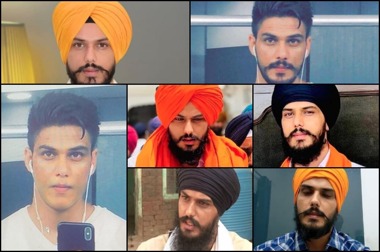 Punjab: खालिस्तानी समर्थक अमृतपाल पर लगा NSA, पुलिस ने कहा- बदल चुका है हुलिया, जारी की 7 फोटो