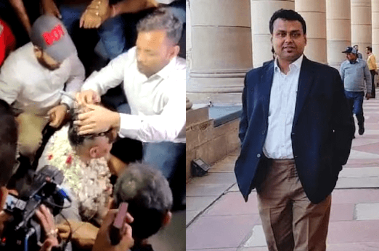 'ममता सरकार को गिराने के बाद ही रखूंगा बाल', ये प्रण लेकर कांग्रेस नेता कौस्तव बागची ने बीच सड़क मुंडवाया सिर