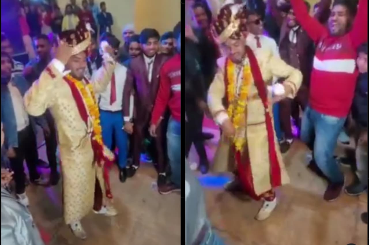 Viral Video: दूल्हे ने सपना चौधरी के गाने पर लगाए ऐसे 'ठुमके', सालियां भी गई शरमा, देखें वीडियो