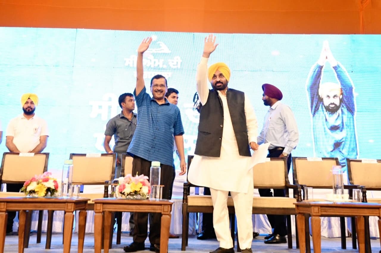 Arvind Kejriwal and Bhagwant Mann