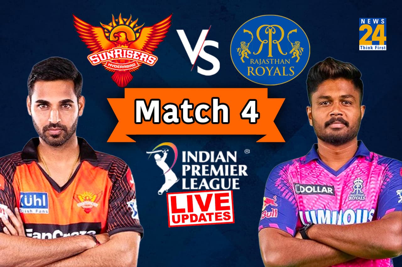 IPL 2023, SRH vs RR, 4th Match Live Updates: राजस्थान की 'रॉयल' जीत, हैदराबाद को 72 रन से रौंदा, चहल ने झटके 4 विकेट