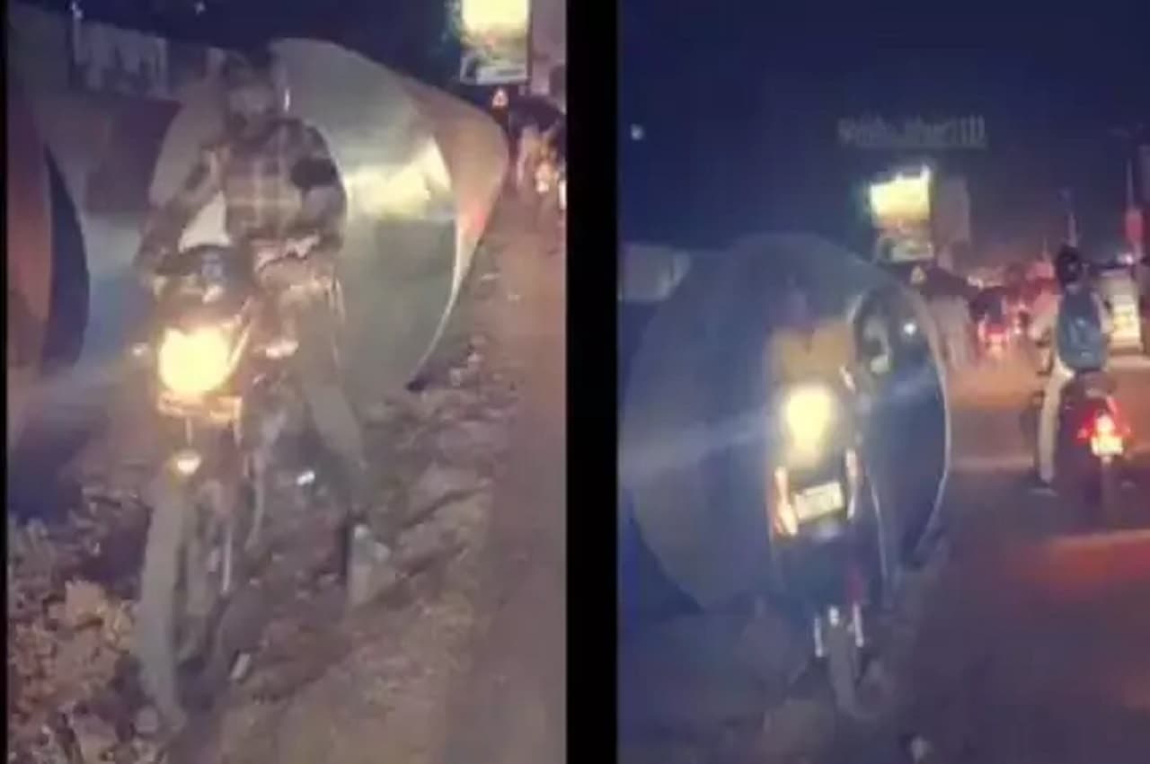 महाराष्ट्र के ट्रैफिक को मात देने के लिए बाइकर्स ने तलाशी अतरंगी राह! इंटरनेट पर वायरल हो रही Video