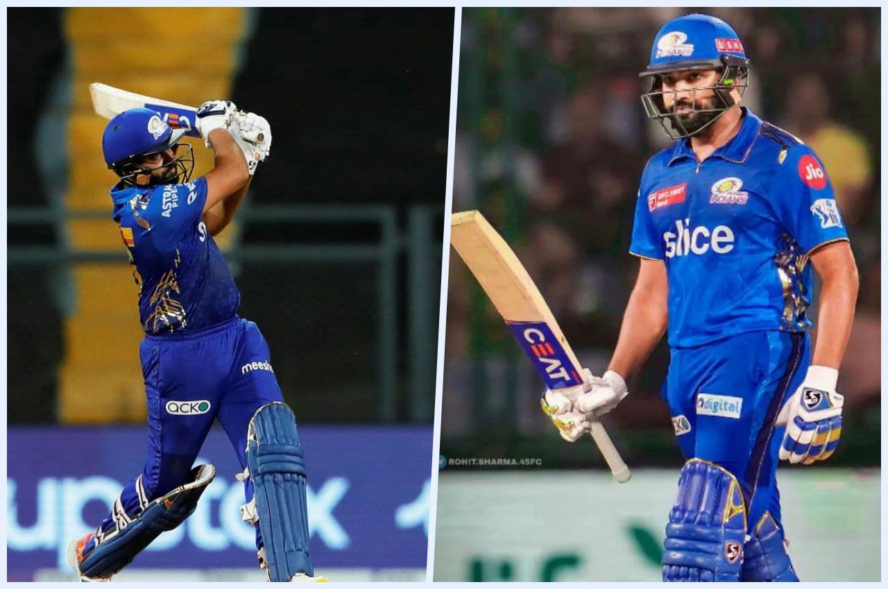 SRH vs MI Rohit sharma completed 6000 IPL run SRH vs MI Rohit sharma completed 6000 IPL run