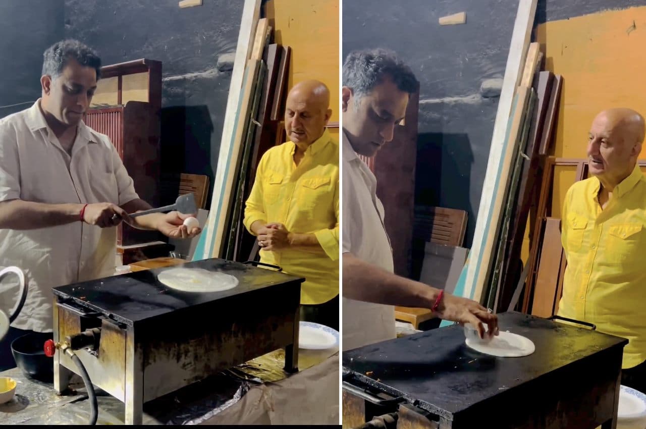 Anupam Kher Latest Video: 'मेट्रो इन दिनों' के सेट पर अनुराग बासु ने अनुपम खेर के लिए बनाया डोसा, वीडियो वायरल