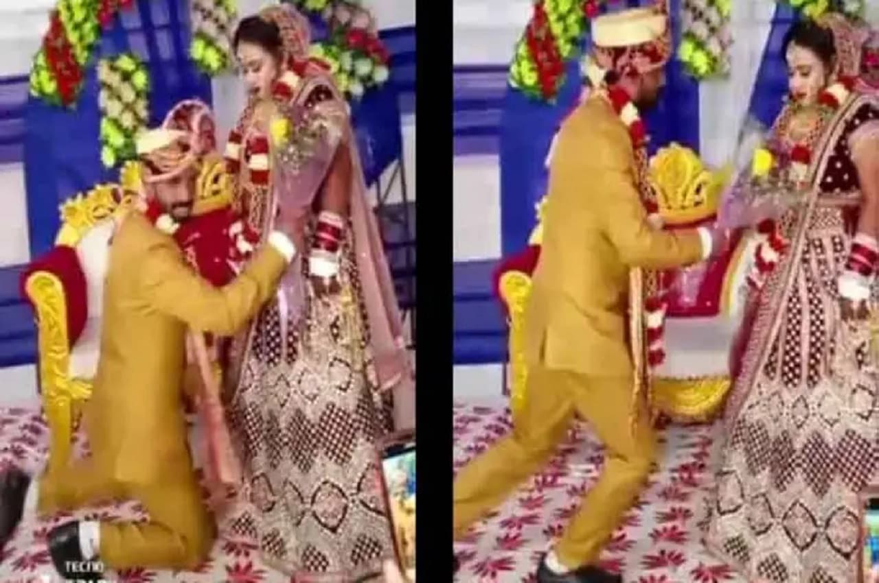 रीटेक पे रीटेक! फोटोशूट के दौरान दुल्हन के साथ परफेक्ट पोज के लिए दूल्हा परेशान, देखें पूरा वीडियो
