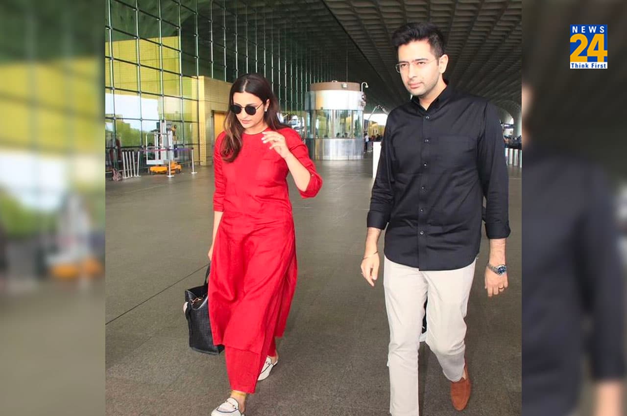 Parineeti-Raghav Engagement: सगाई के लिए दिल्ली पहुंचे राघव-परिणीति, Video में पैपराजी के सवाल पर ब्लश करती दिखीं एक्ट्रेस