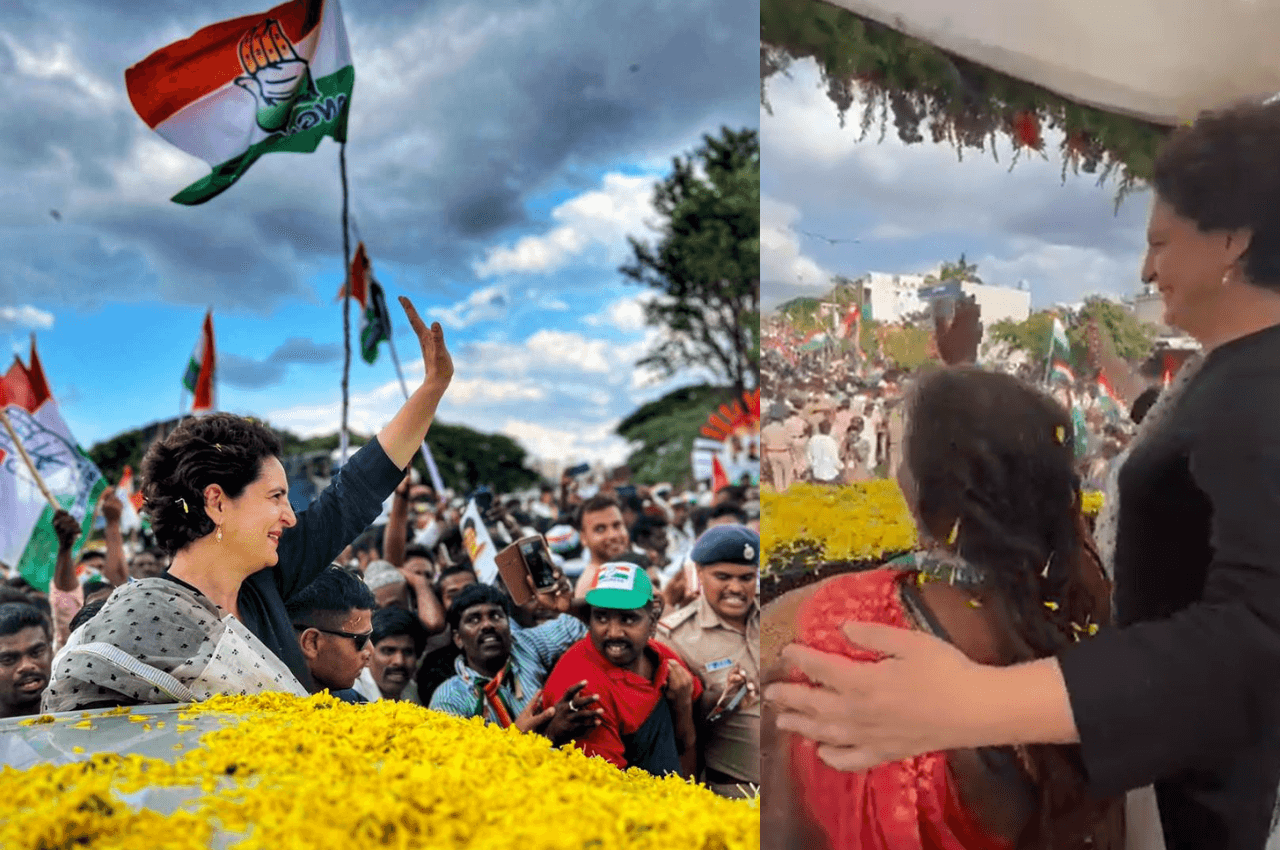 Karnataka Election: भीड़ में खड़ी बुजुर्ग सैनिटेशन वर्कर को प्रियंका ने अपने रथ पर बैठाया, पीएम मोदी को दी एक चुनौती