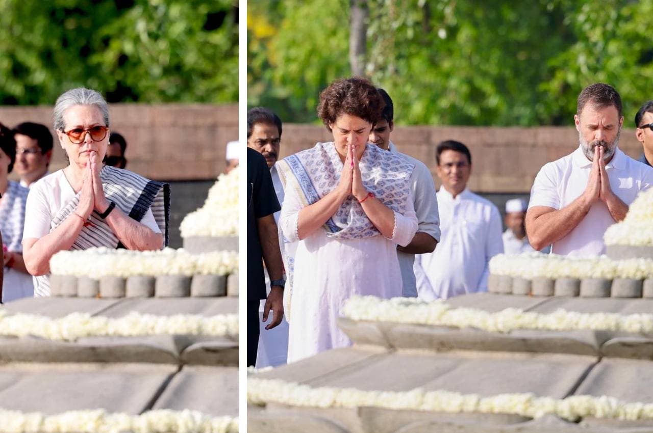 Rajiv Gandhi Death Anniversary: सोनिया, प्रियंका, राहुल समेत कांग्रेस नेताओं ने राजीव गांधी को किया याद