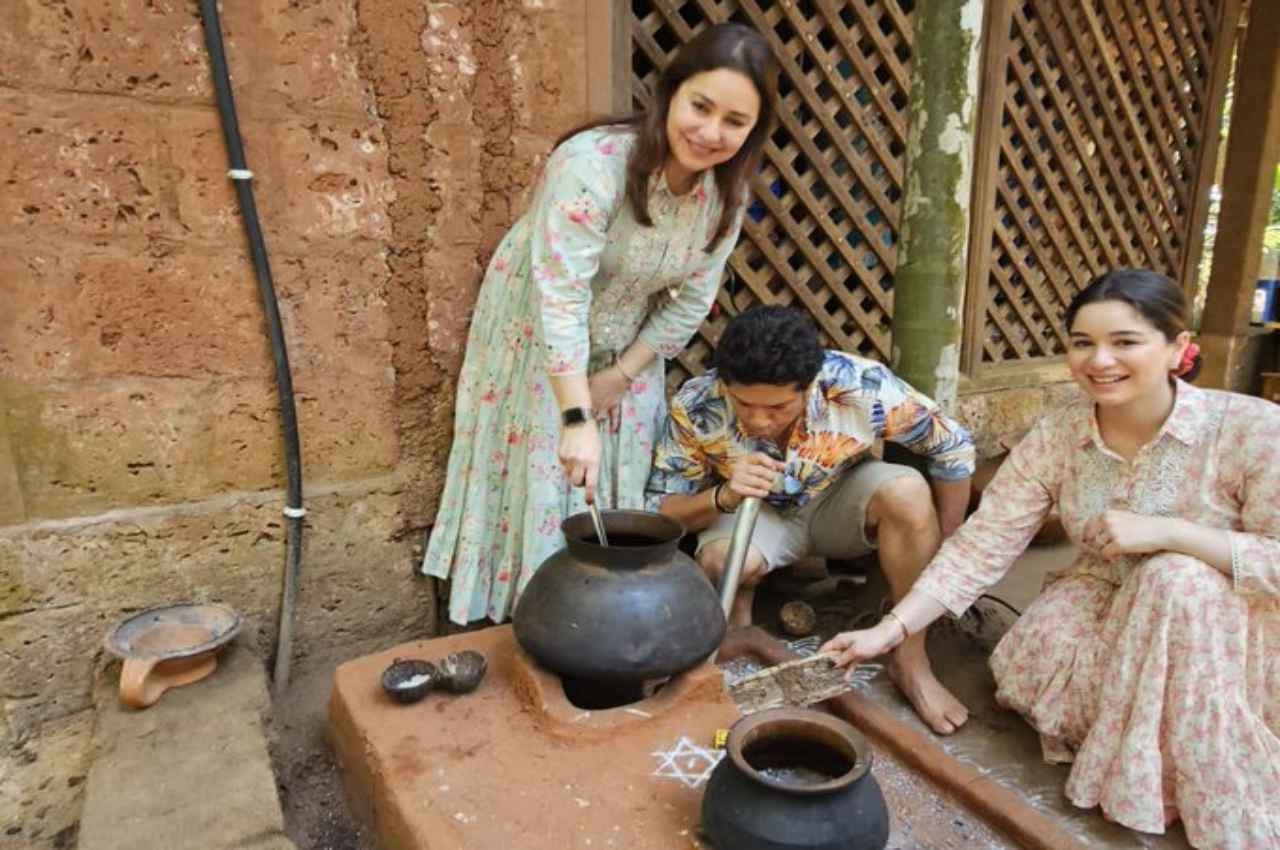 सचिन तेंदुलकर ने पत्नी और बेटी संग गांव में मनाया अपना 50वां जन्मदिन, अर्जुन को किया मिस