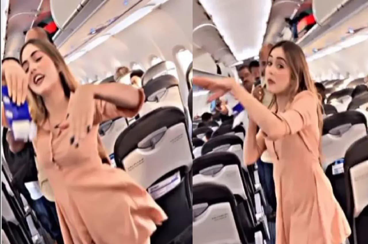 Viral Video: मेट्रो के बाद अब प्लेन में इस लड़की ने की ऐसी हरकत, लोग हुए आगबबूला