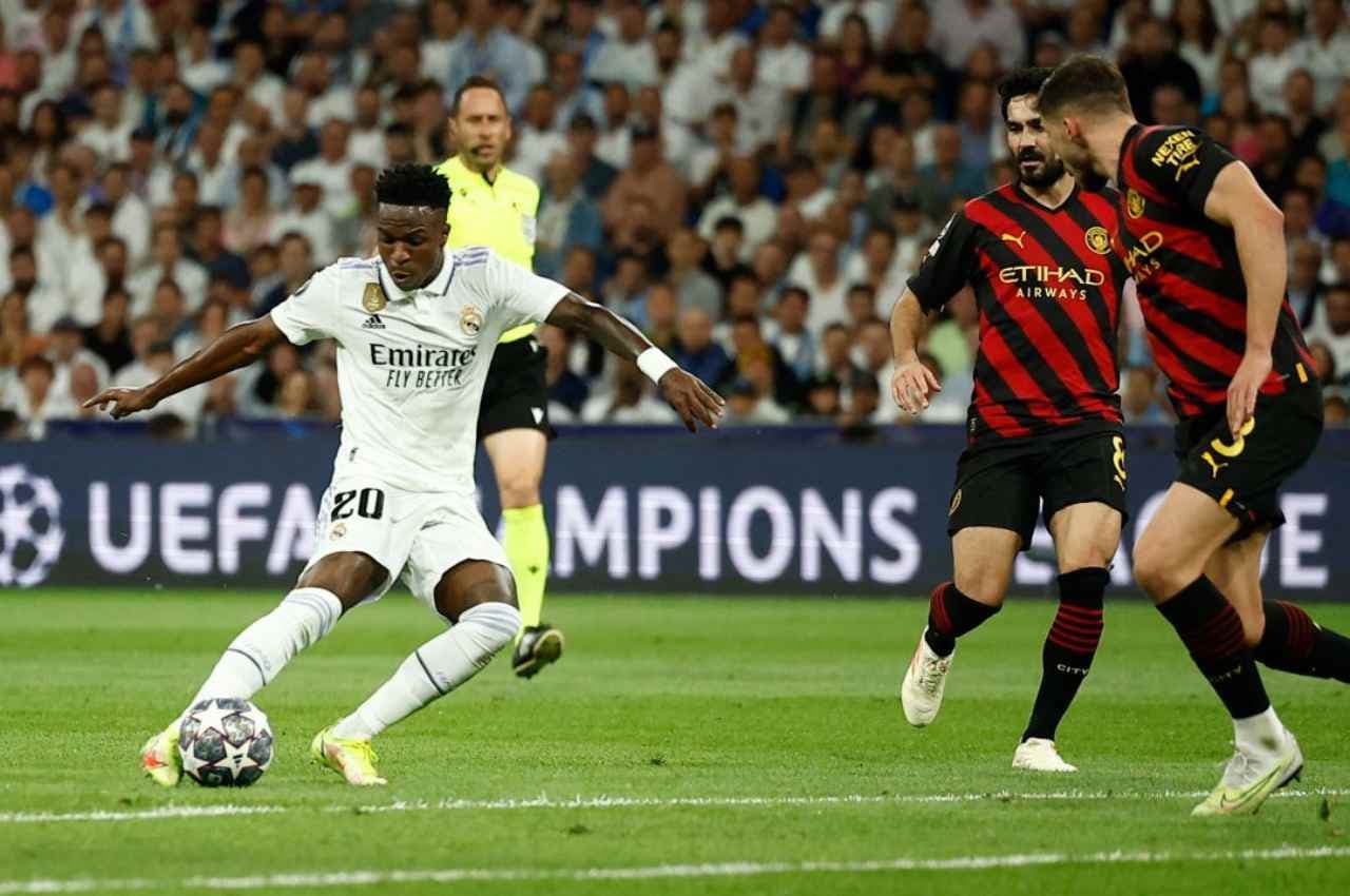 Champions League: चैंपियंस लीग सेमीफाइनल लेग-1 में मैनचेस्टर सिटी और रियल मैड्रिड ने ड्रॉ खेला, विनीसियस जूनियर-डी ब्रुइन ने दागे गोल