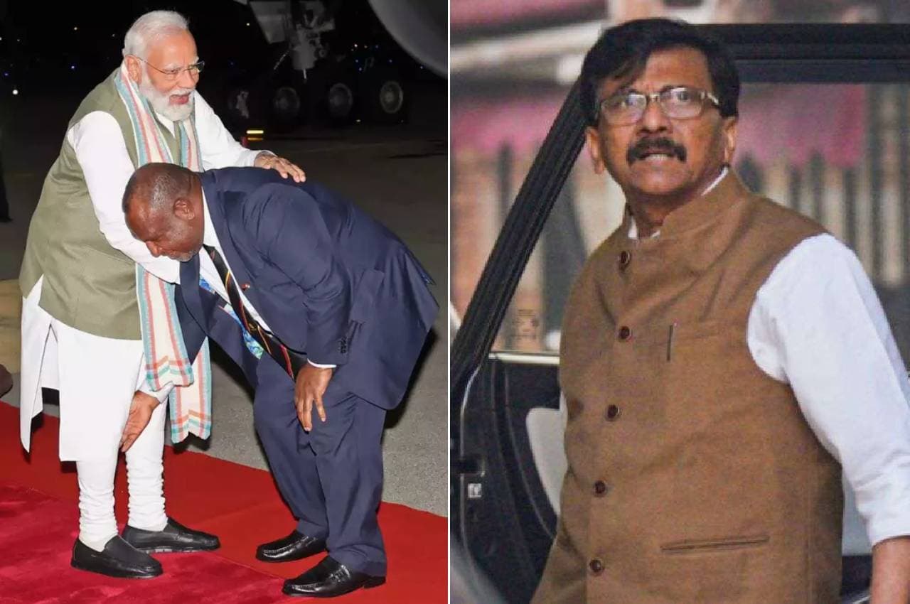 पीएम मोदी के पैर छूने पर संजय राउत बोले- जेम्स मारापे को लगा... भारत से कोई जादूगर आया है