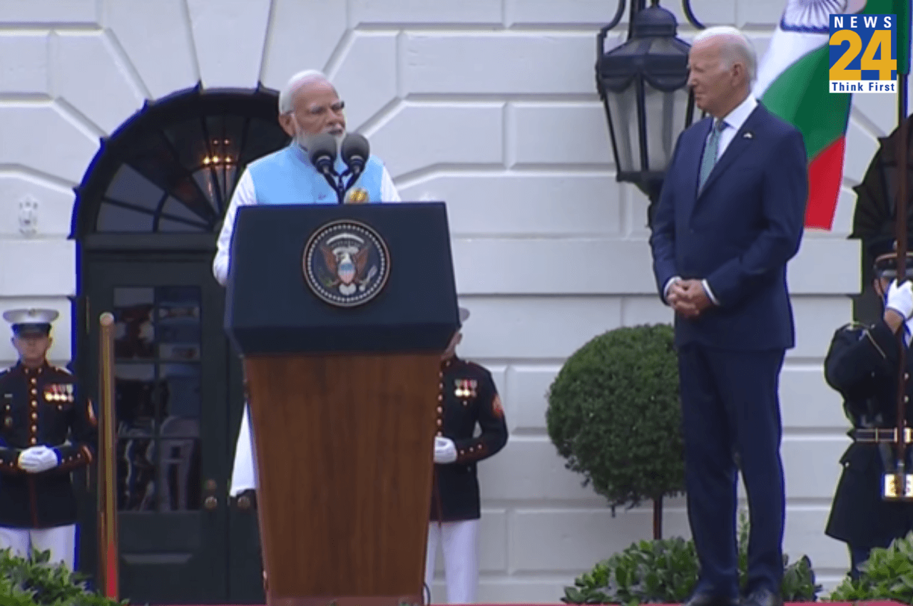 PM मोदी का व्हाइट हाउस में शाही स्वागत: बोले- 'मेरा सम्मान भारत के 140 करोड़ देशवासियों का सम्मान और गौरव'