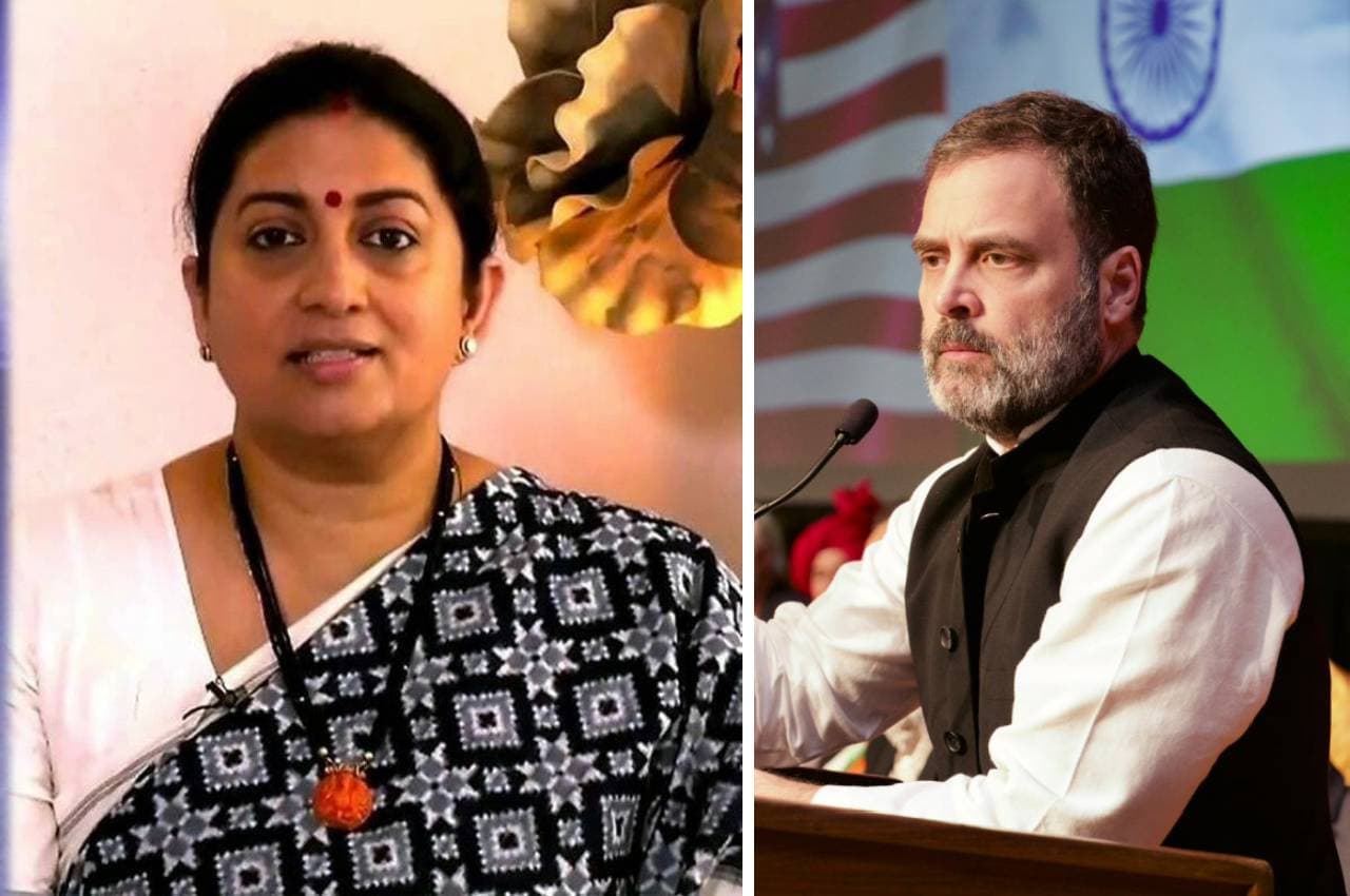 'ये कैसा इश्क है?' राहुल गांधी के 'मोहब्बत की दुकान' वाले स्लोगन पर केंद्रीय मंत्री ईरानी का तंज