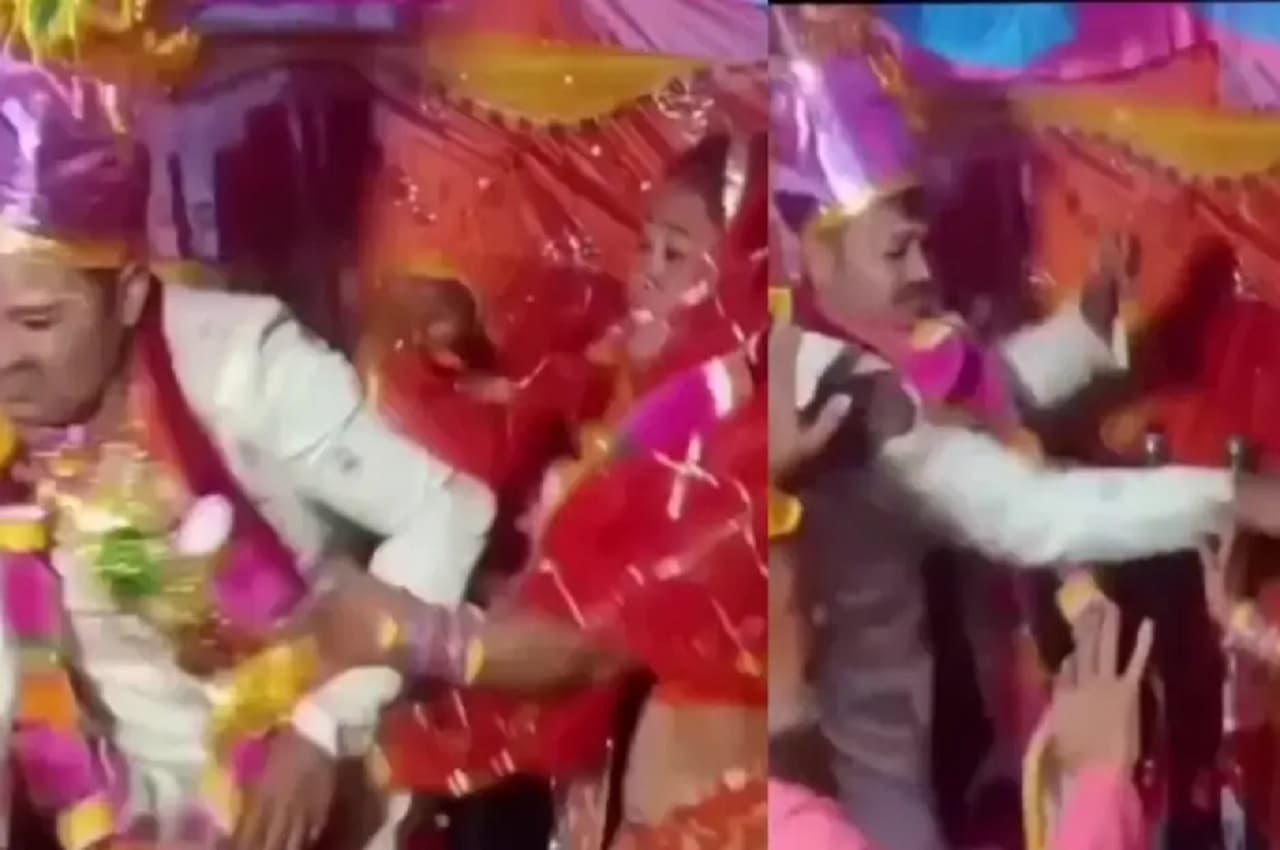 Viral Video: दूल्हा-दुल्हन के बीच हुआ घमासान, शादी के स्टेज पर एक-दूसरे को बरसाए तमाचे
