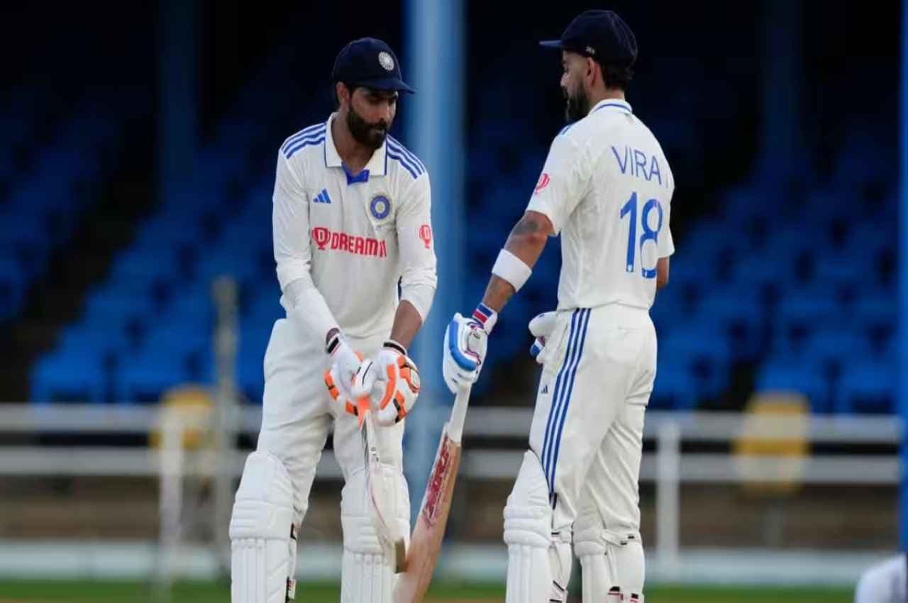 IND vs WI: कोहली-जडेजा की धमाकेदार पारी के बाद वेस्टइंडीज की वापसी, दूसरे दिन की समाप्ति पर भारत 352 रनों से आगे