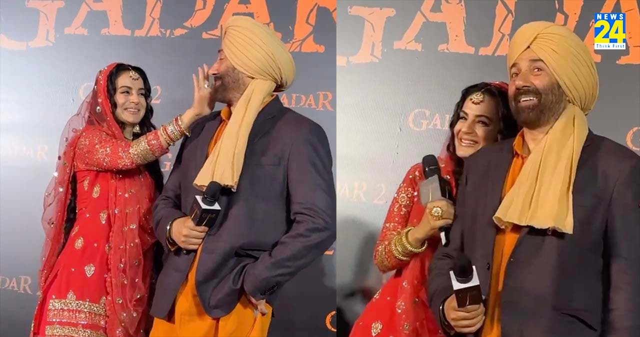 Sunny Deol Gadar 2 Trailer: ट्रेलर लॉन्च के दौरन भावुक हुए सनी देओल, सकीना ने पोंछे तारा सिंह के आंसू