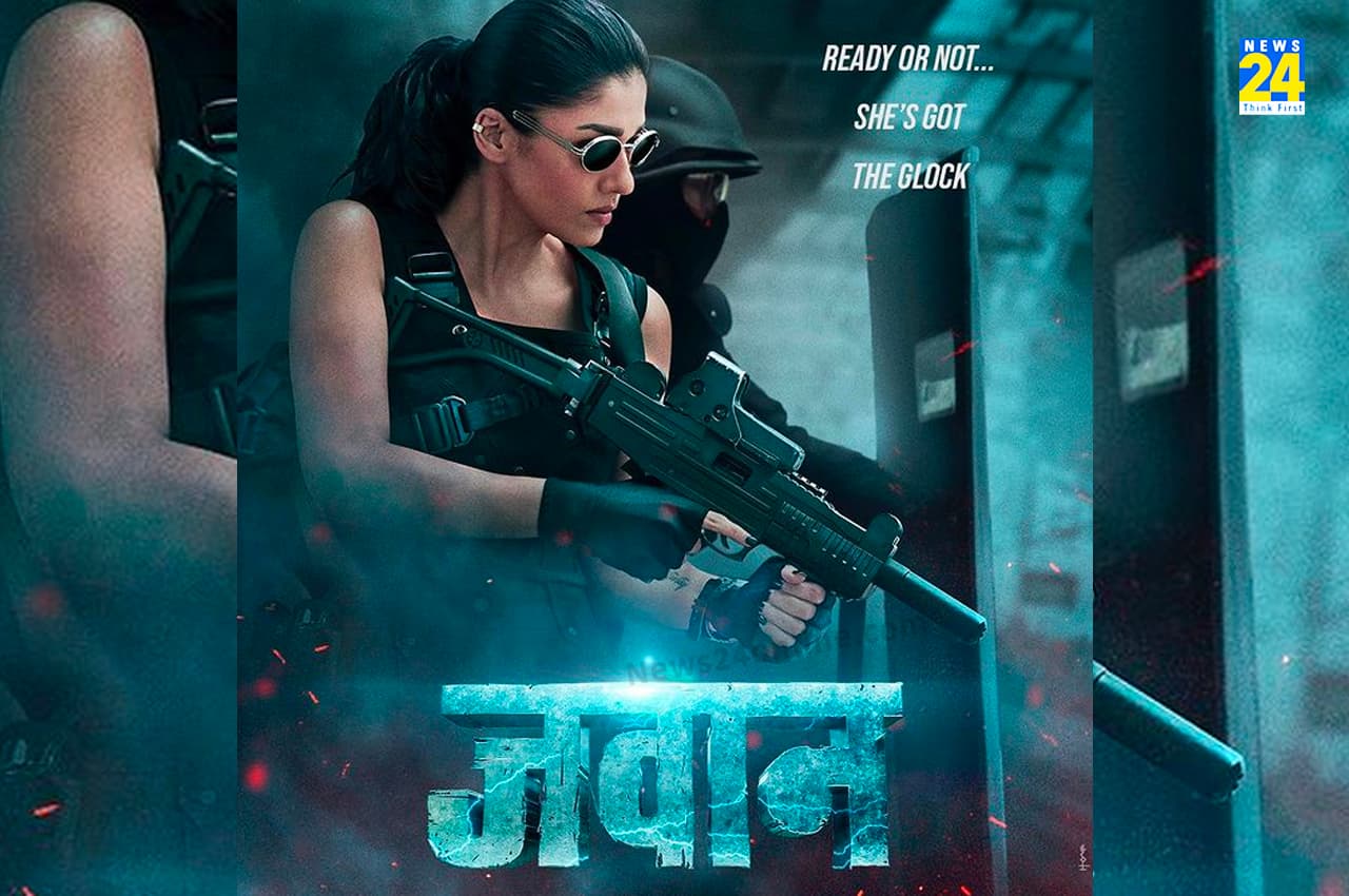Jawan Film New Poster: 'ये तूफान से पहले आने वाली गड़गड़ाहट है', हाथों में गन लिए एक्शन मोड़ में नजर आई नयनतारा