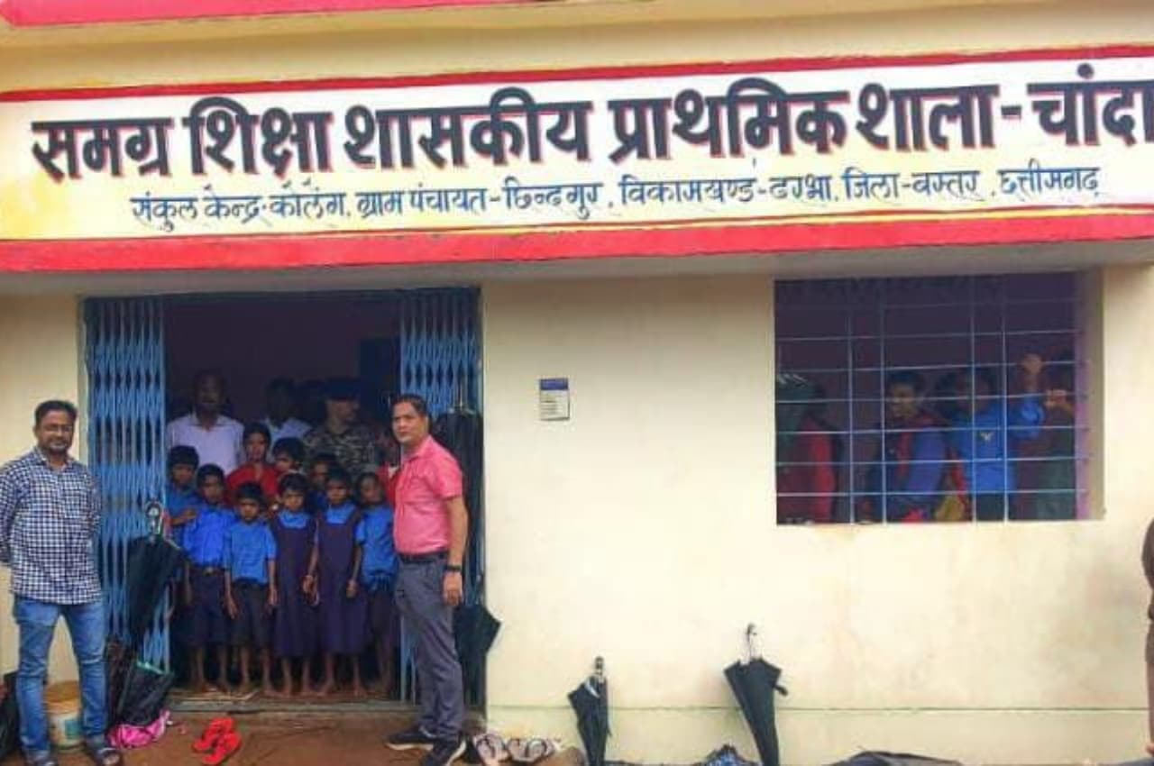 जगदलपुर: चांदामेटा में पहली बार संचालित किया गया स्वयं के भवन में प्राथमिक विद्यालय