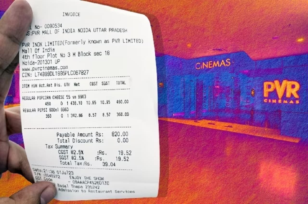 Noida PVR का पॉपकॉर्न का बिल वायरल, कीमत देख उड़े होश! लोग बोले- इतने में तो मिल जाएगा OTT प्लेटफॉर्म्स का सब्सक्रिप्शन