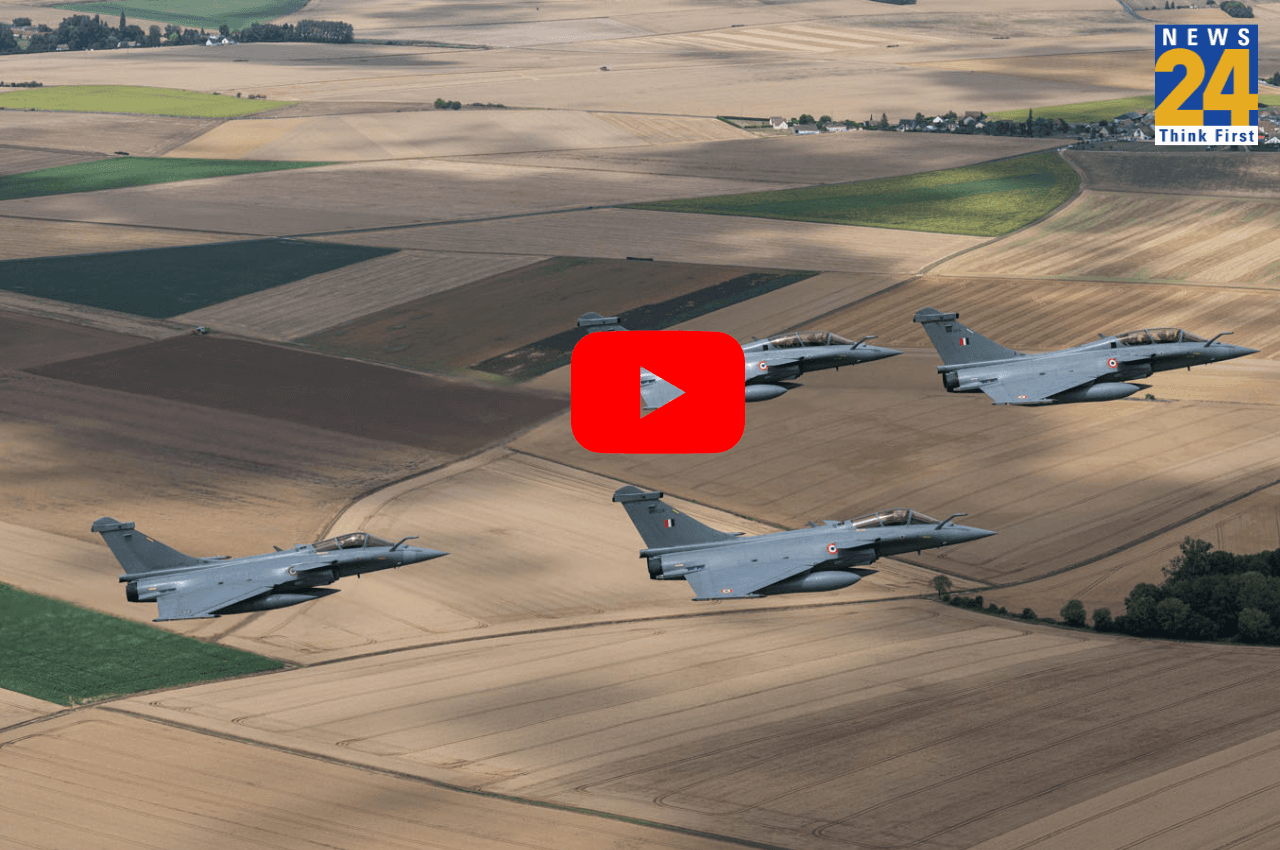 Rafales: पहली बार 4500 मील उड़ान भरकर फ्रांस पहुंचे 4 राफेल, बैस्टिल डे परेड में दिखाएंगे करतब, देखें VIDEO