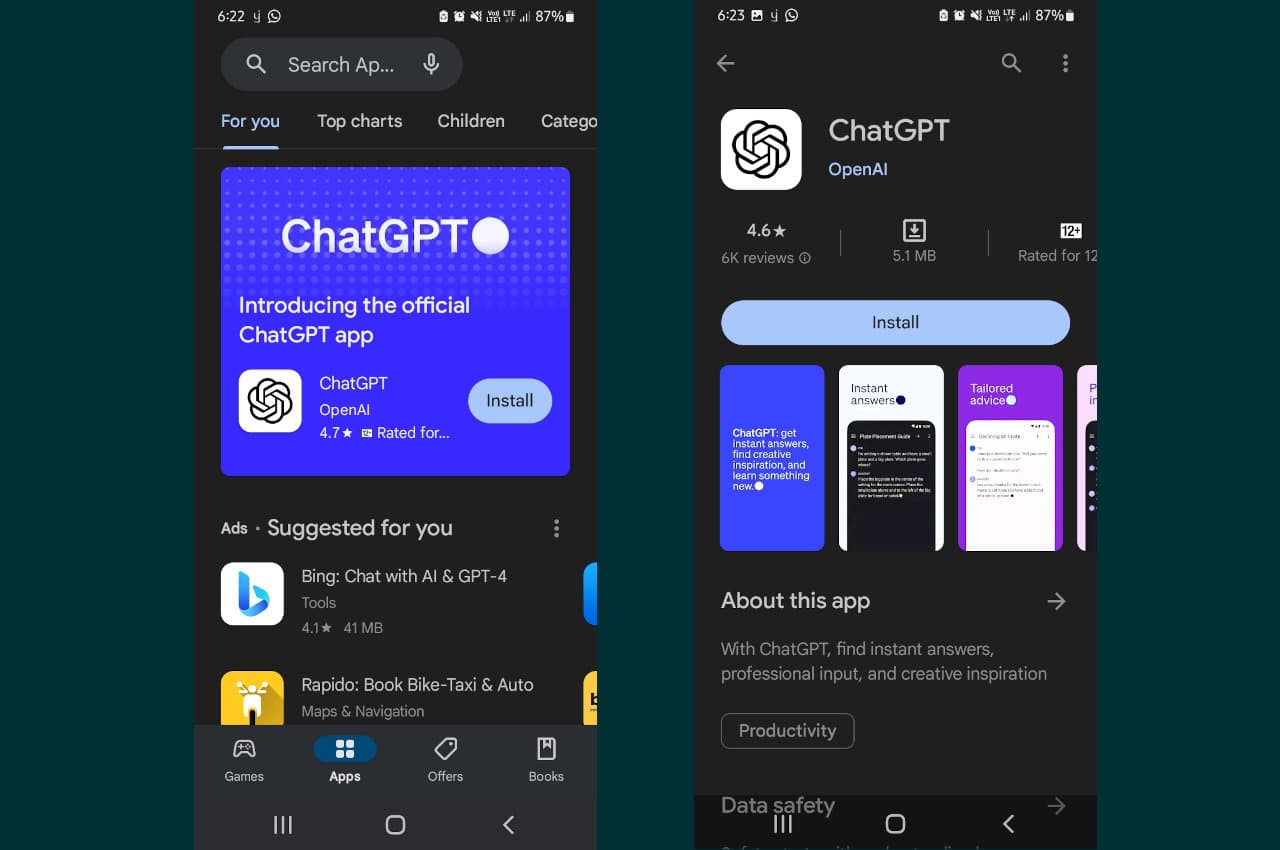 Android स्मार्टफोन्स के लिए लॉन्च हुआ ChatGPT का ऑफिशियल ऐप, ऐसे करें डाउनलोड