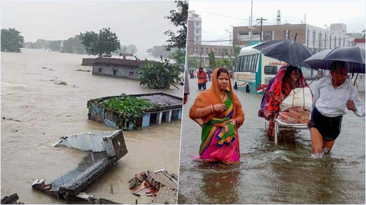 Heavy Rain Fall in Bihar: बिहार में खतरे का निशान पार कर गईं ये 5 नदियां, इन जिलों में बाढ़ का खतरा