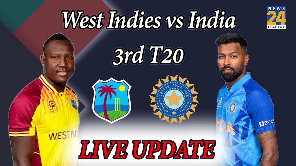 WI vs IND 3rd T20I Live Update: टीम इंडिया की 7 विकेट से धमाकेदार जीत, सूर्या ने ठोके 83 रन, तिलक वर्मा भी चमके