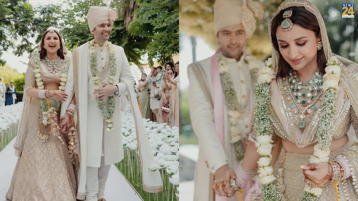 Raghav Chadha के साथ ससुराल पहुंची Parineeti Chopra, एक्ट्रेस के लुक पर फैंस हुए फिदा बोले 'अब लग रहे हैं दोनों मस्त'