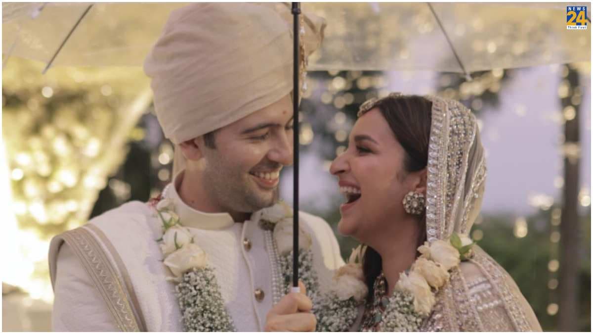 Parineeti Chopra और Raghav Chadha की शादी का वीडियो नहीं है फिल्म से कम, एक्ट्रेस ने गुनगुनाया O piya, chal chalein aa