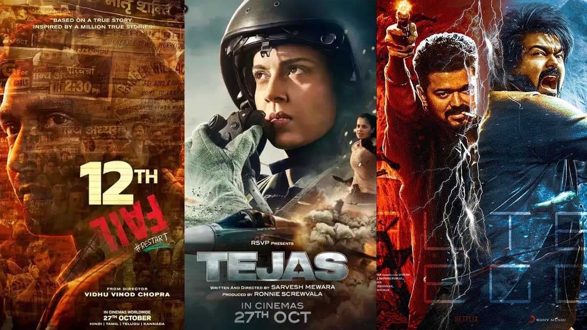 Box Office Report: 12वें दिन 'Leo' की कमाई में आई भारी गिरावट, चौथे दिन भी 'Tejas' को मात देकर आगे निकली '12th Fail'